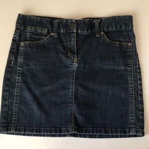Mini jean skirt